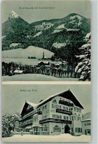 Kreuth Dorf Kreuth Hotel zur Post Winter