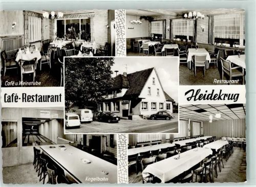 32832 W4936 Augustdorf - Cafe Gasthaus Heidekrug Kegelbahn Saal