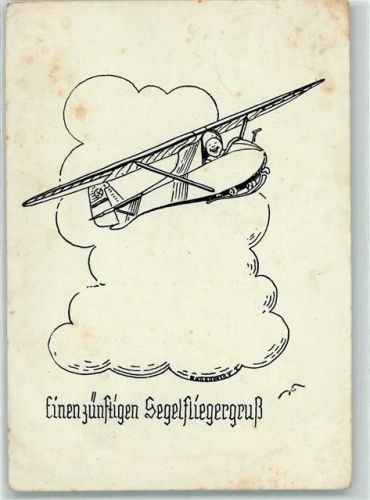 WK II Segelfliegergruß AK