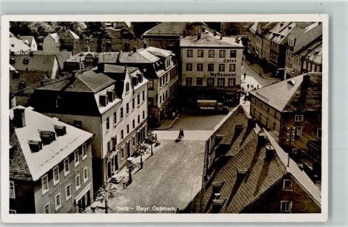 Selb Marktplatz Hotel-Gasthaus LKW-Plane