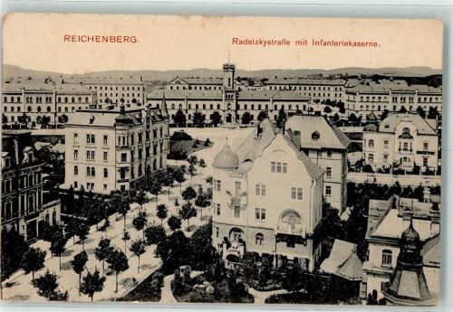 Liberec Radetzkystraße Infanteriekaserne Allee