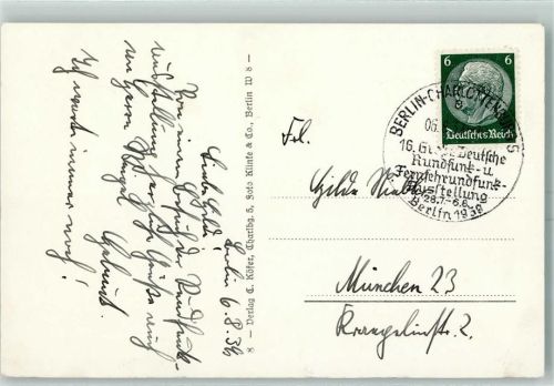 Charlottenburg 16. Große Dt. Rundfunk u. Fernsehfunk Ausstellung 1939