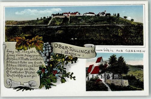 Tüllingen Ober-Tüllingen von Weil am Rhein gesehen Weinberge