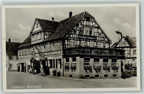 71540 W7157 Murrhardt - Gasthaus Zur Sonne Post Bes Albert Bofinger