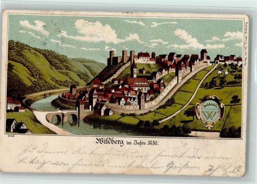 Wildberg 1899 Gruss aus - Wildberg anno 1650 Historismus