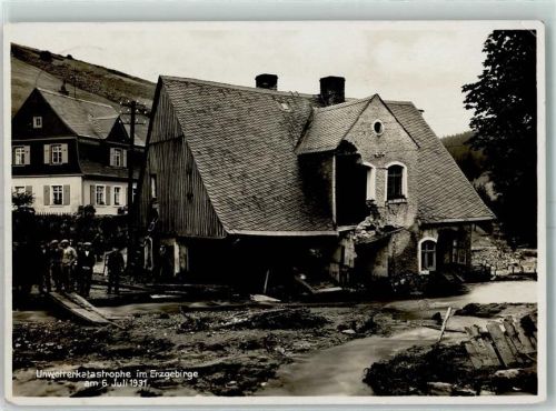 Johanngeorgenstadt 1931 Unwetterkatastrophe im Erzgebirge