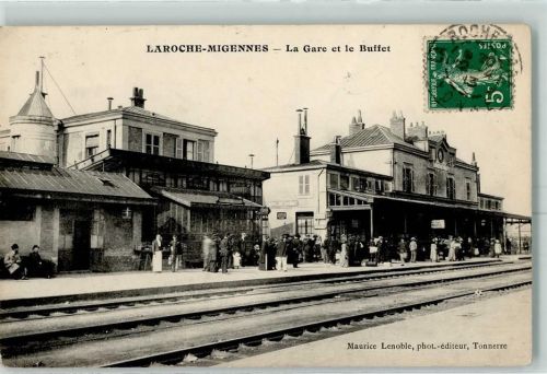 89400 Migennes Karte beschädigt Bahnhof