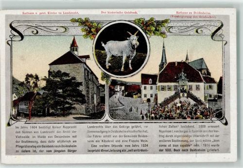 Deidesheim Rathaus Ev. Kirche zu Lambrecht Historischer Steinbock RathausDeidesheim Chronik