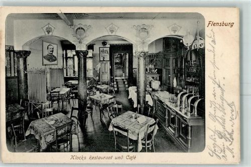 Flensburg 1905 Klocks Restaurant und Cafe
