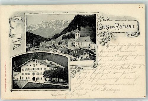 Ramsau 1901 Pfarrkirche St. Sebastian