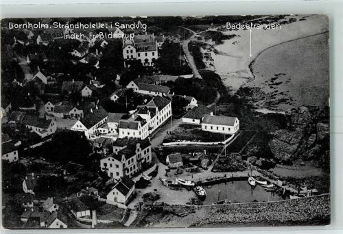 Bornholm Fliegeraufnahme Strandhotellet i Sandvig Inh. Fr. Bidstrup
