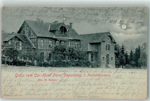 Neuhaldensleben 1899 Curhotel Flora Papenberg