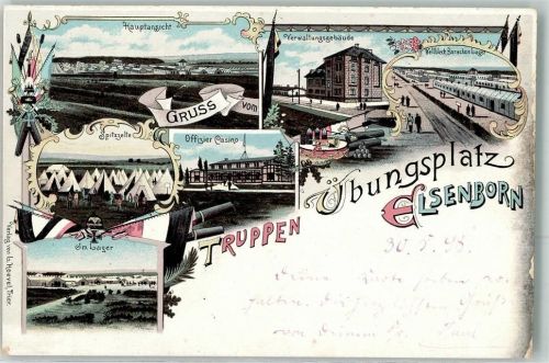 Elsenborn 1898 Truppenübungsplatz Offizier Casino Spitzzelte Verwaltungsgebäude