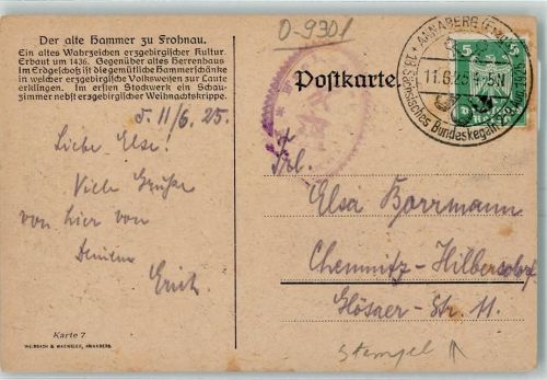 Annaberg Erzgeb. 18. Sächs. Bundeskegeln 1.6. 1925