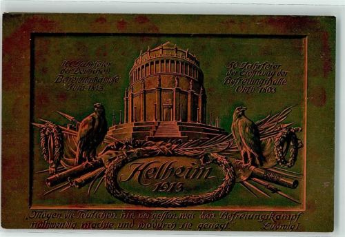 Kelheim Zusammenkunft d. deutschen Bundesfürsten Befreiungshalle Adler 1913