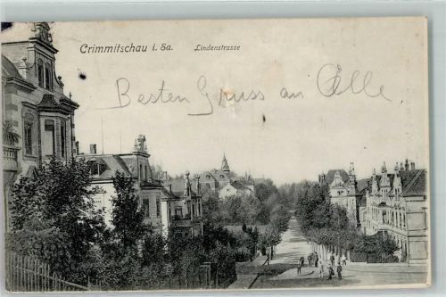 Crimmitschau 1906 Lindenstraße Villen