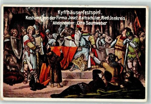 Ried Kyffhäuserfestspiel Kostüme Josef Rathschüler Otto Saumweber