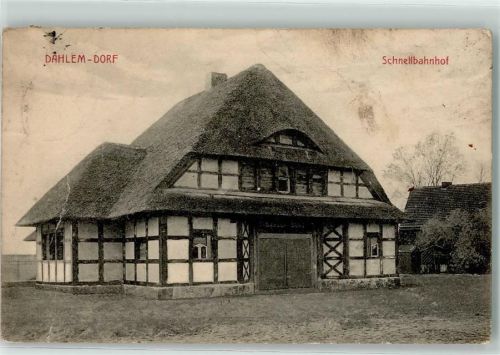 Dahlem 1917 Schnellbahnhof Reethaus