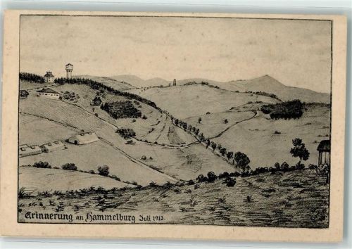 Hammelburg Erinnerung Juli 1913