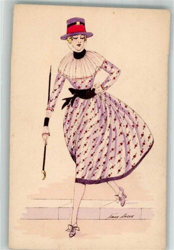 Verlag A. Noyer Serie 12 Croquis de Printemps Art Deco