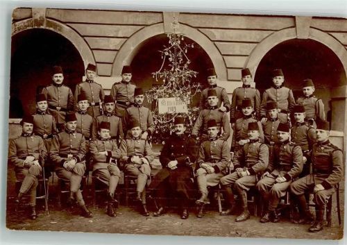 8010 Graz 1919 Foto AK Ort lt. Stempel Uniform Gruppenfoto