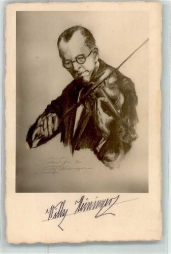 Original Unterschrift Willy Hüninger