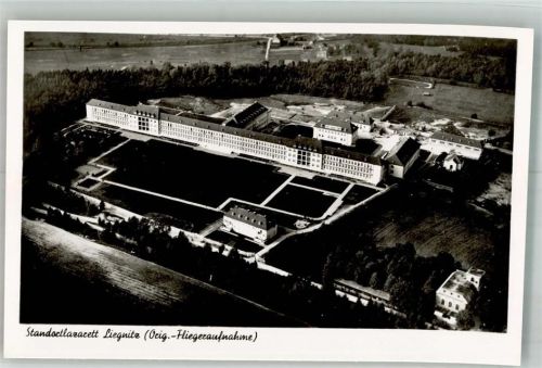 Liegnitz 1942 Fliegeraufnahme Strähle Krankenhaus Standortlazarett