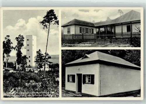 04758 O7260 Oschatz - Erdmagnetisches Haus Erdbebenwarte Geophysikalisches Observatorium der Universität Leipzig am Collm