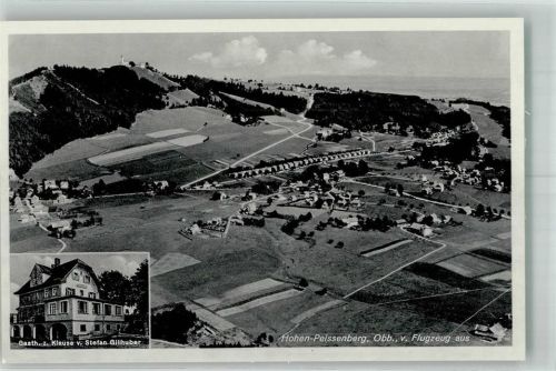 Hohenpeißenberg Fliegeraufnahme Gasthaus zur Klause