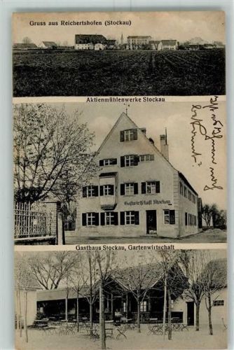 Reichertshofen 1914 Aktienmühlenwerke Stockau Gasthaus Stockau