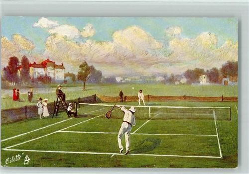 Tucks Serie Lawntennisspieler 578, sehr gute Erhaltung AK Tennis
