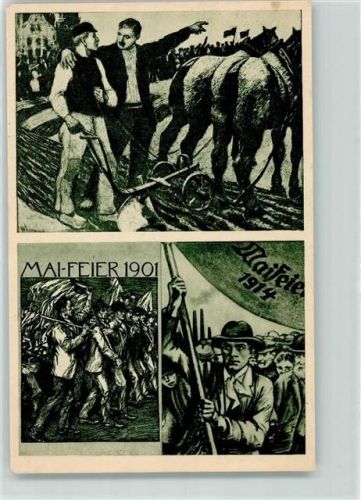 Mai-Feier 100 Jahre Arbeiterbewegung AK