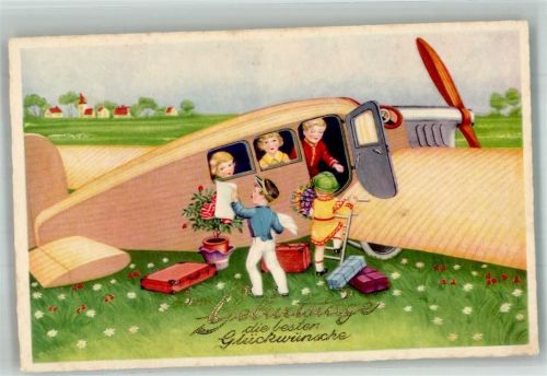 1930 Geburtstag Kinder Blumen