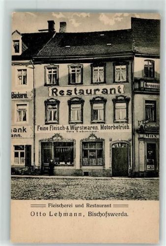 Bischofswerda Gasthaus Fleischerei u. Restaurant Otto Lehmann
