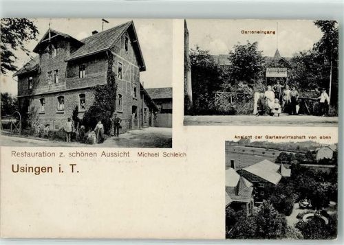 Usingen Gasthaus zur schönen Aussicht Garten
