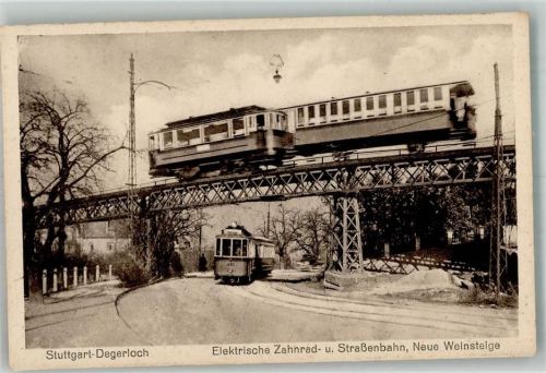 Degerloch Verkehr Straßenbahn Neue Weinsteige