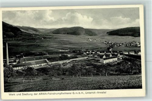 74405 W7160 Unterrot b Gaildorf - Werk und Siedlung der ARWA-Feinstrumpfwirkerei GmbH Arwatal