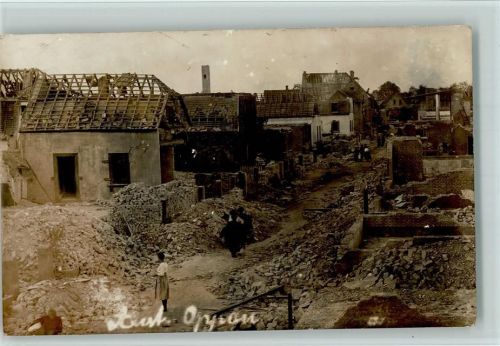 Oppau 1921 Explosion - zerstörte Häuser