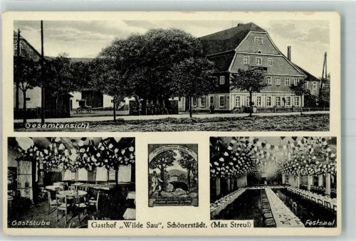 Schönerstädt Gasthaus Wilde Sau Max Sreul