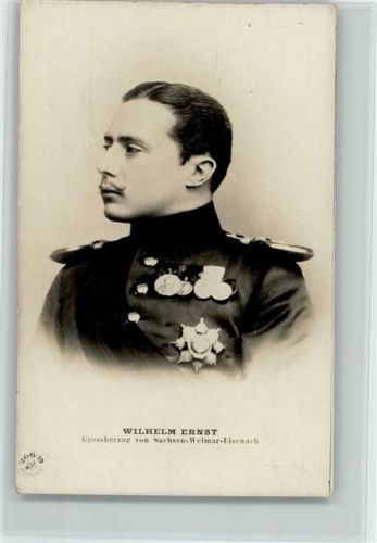 Verlag NPG Serie 266 Nr. 19 - Wilhelm Ernst, Grossherzog von Sachsen-Weimar-Eisenach, mit Orden geschmückt, gute Erhaltung AK