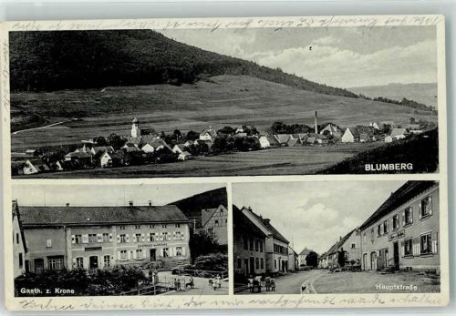 Blumberg Gasthaus Zur Krone Jos. Herbst Hauptstraße
