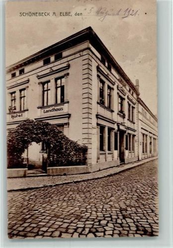 Schönebeck 1921 Hotel Landhaus AK
