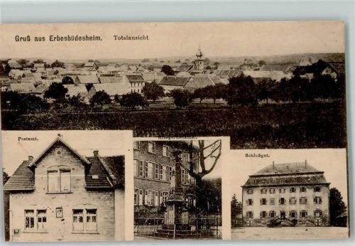 Erbes-Büdesheim Postamt Schlossgut Kriegerdenkmal