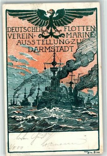 Darmstadt 1900 Marine Austellung