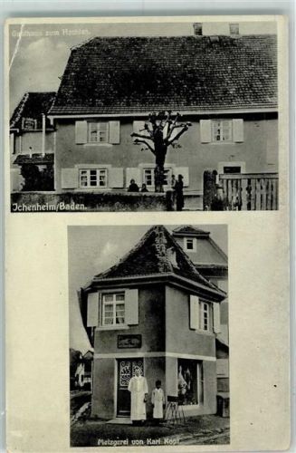 Ichenheim Gasthaus zum Hechten Metzgerei von Karl Kopf
