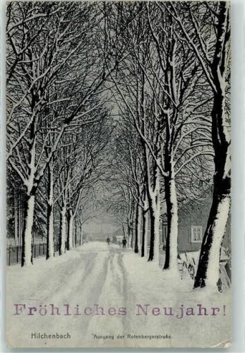 Hilchenbach 1909 Winter Neujahr Ausgang der Rotenbergerstraße