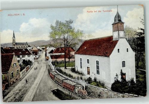 Müllheim An der Turnhalle Personenzug