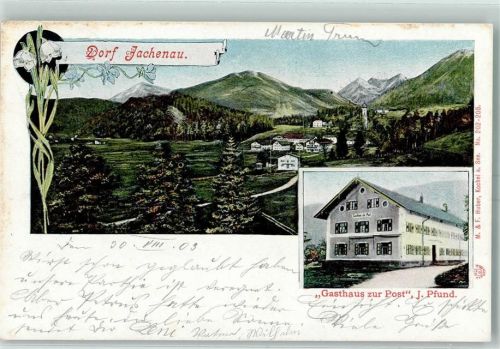 83676 W8171 Jachenau 1903 - Gasthaus Zur Post J. Pfund
