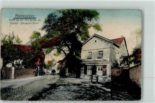 Hötensleben 1921 Gasthaus zum Schwarzen Adler