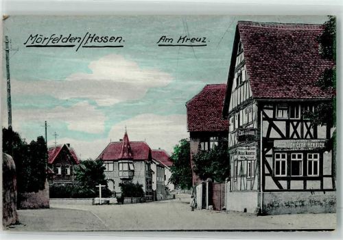 Mörfelden 1919 Am Kreuz Gasthaus Möbel Magazin